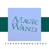 Magic wand Embroidery alphabet Font Set